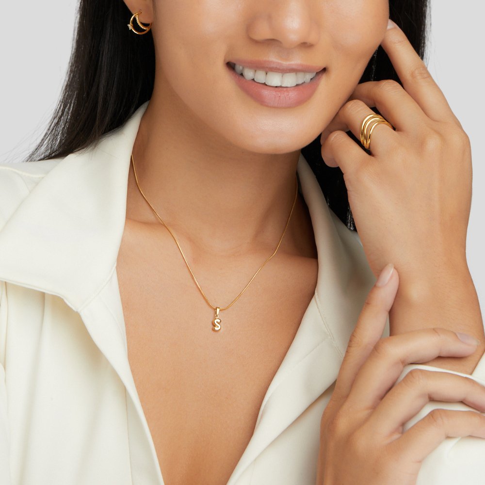 Chic Bubble Letter Ketting