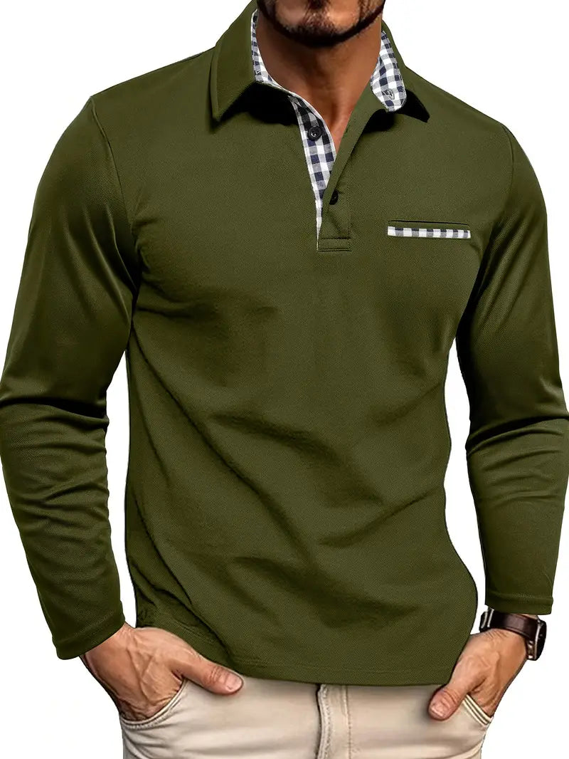 Henck | Poloshirt met lange mouwen