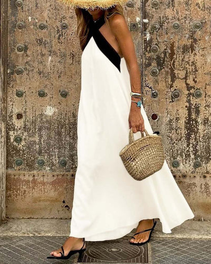 Anne | Elegante jurk met kruislingse halslijn