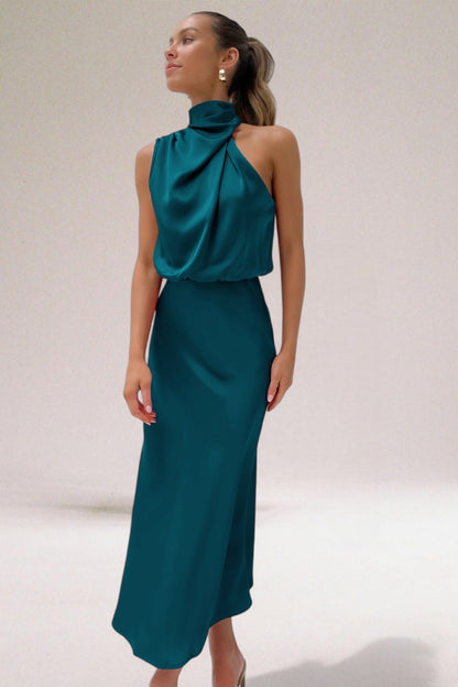 Norelia® | Satijnen Glamour Jurk