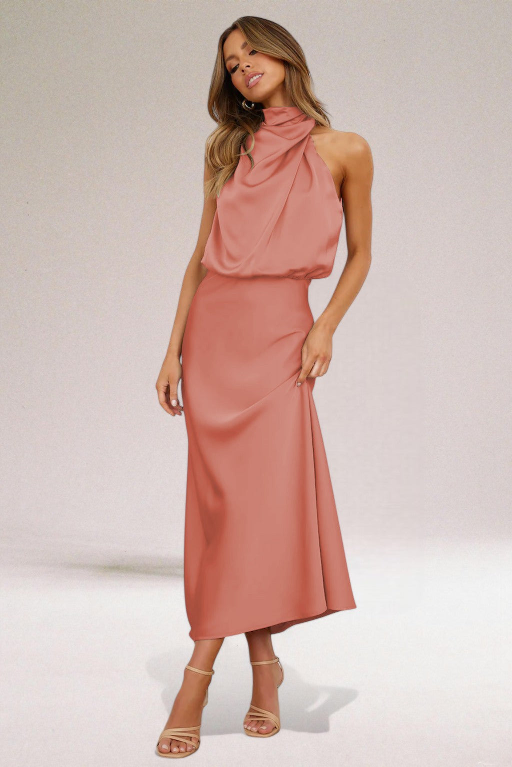 Norelia® | Satijnen Glamour Jurk
