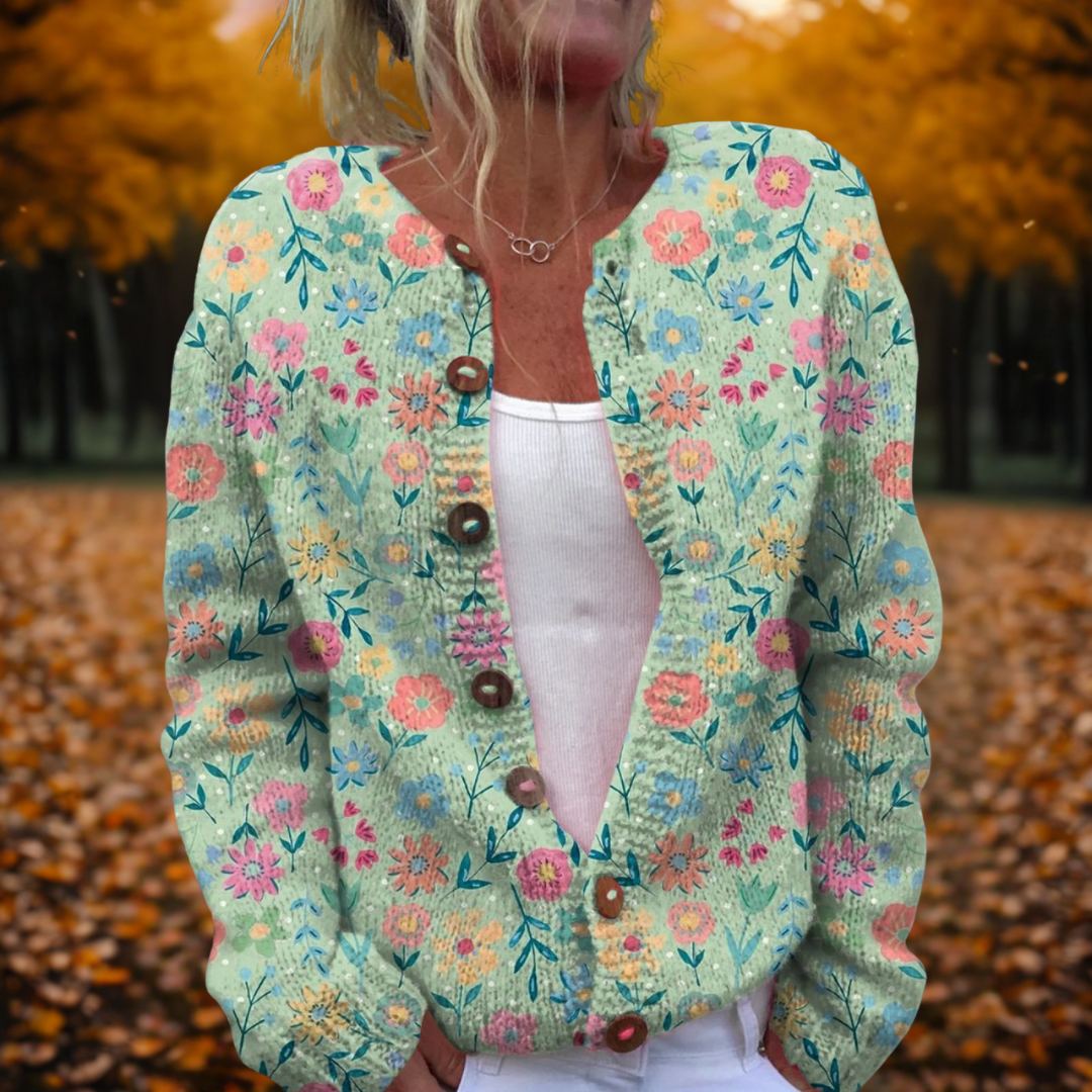 Aleah | Bloemenpatroon Cardigan