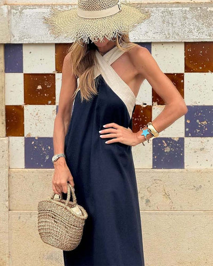 Anne | Elegante jurk met kruislingse halslijn