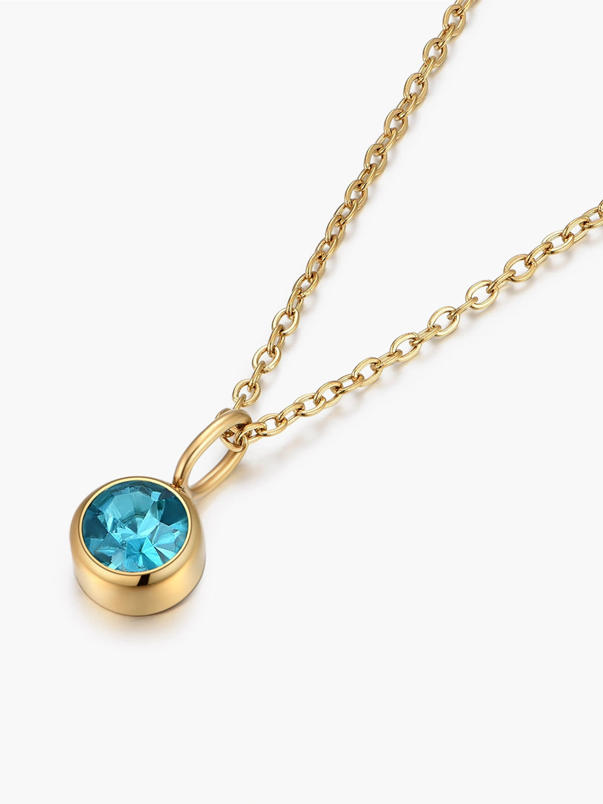 Geboortesteen Ketting | Goud