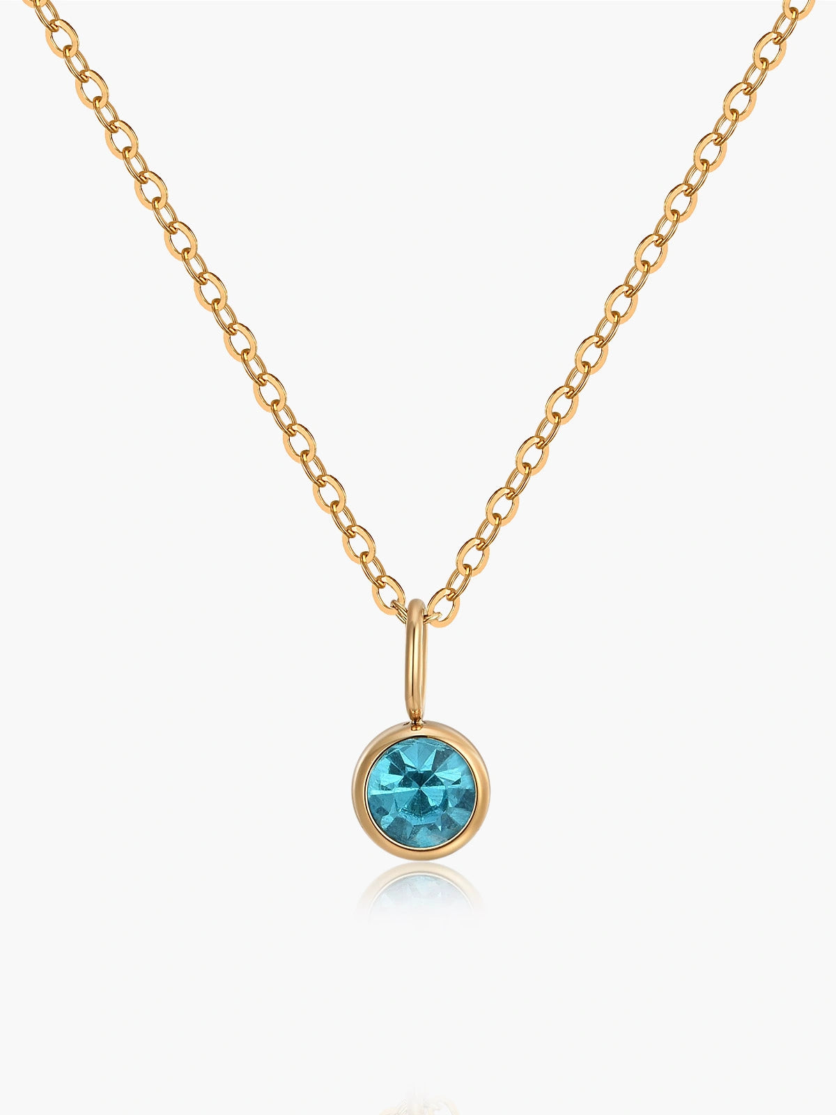 Geboortesteen Ketting | Goud