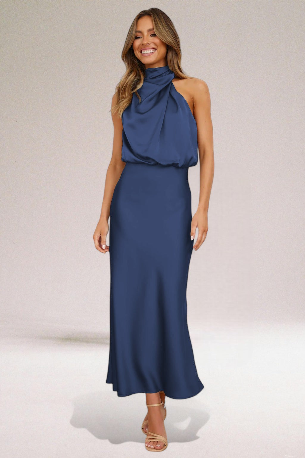 Norelia® | Satijnen Glamour Jurk