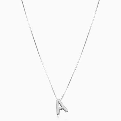 Love Letter Initiaal Ketting | Witgoud