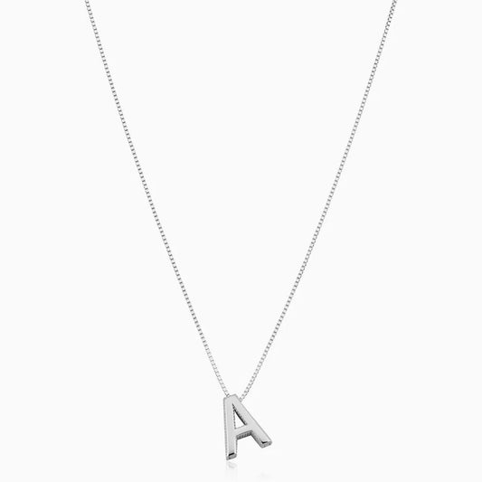 Love Letter Initiaal Ketting | Witgoud