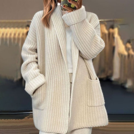 Irene – Gebreide vest in wolmix