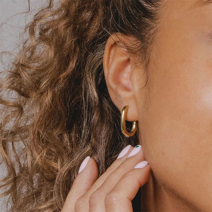 Celestia Hoops Oorbellen | Goud