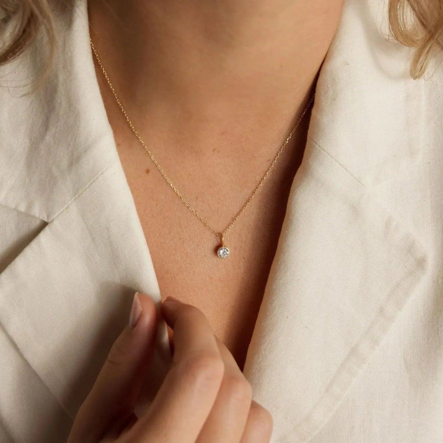 Geboortesteen Ketting | Goud