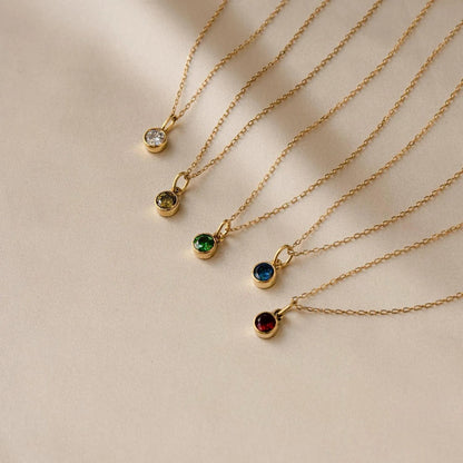 Geboortesteen Ketting | Goud