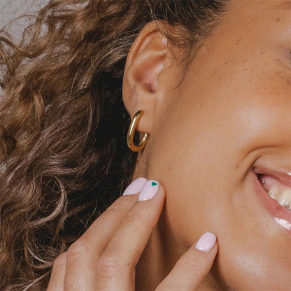 Celestia Hoops Oorbellen | Goud
