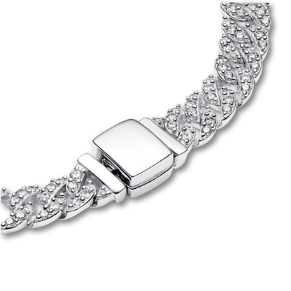 Moissanite Cuban Armband | Goud