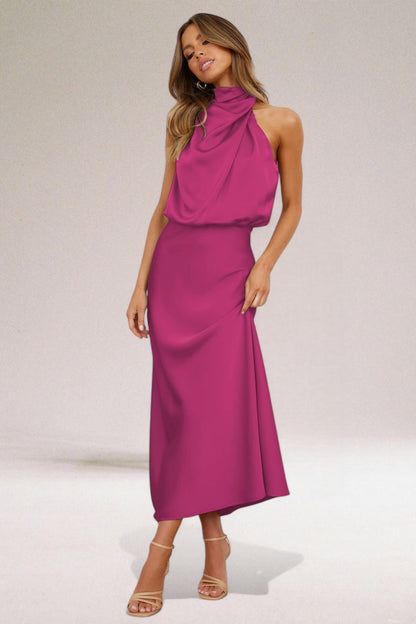 Norelia® | Satijnen Glamour Jurk
