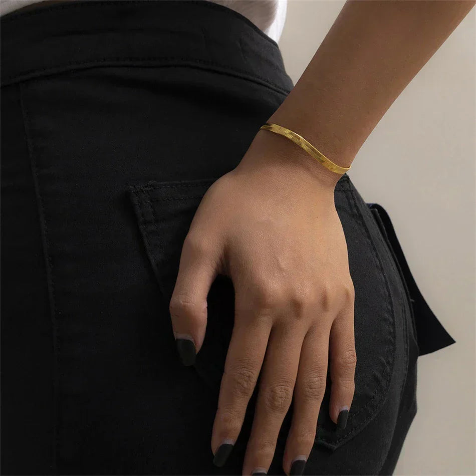 Slange Pythona Armband | Goud