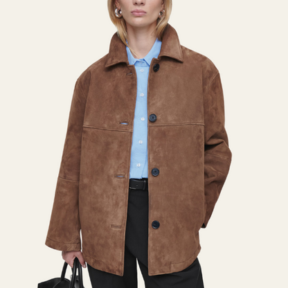 Norelia®  | Collared Suede Jacket