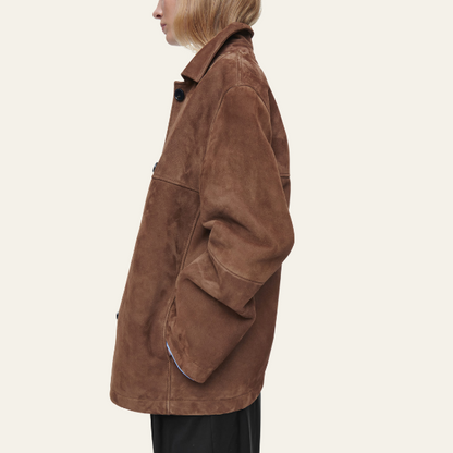 Norelia®  | Collared Suede Jacket
