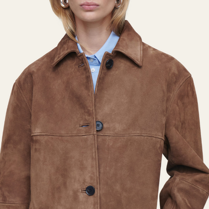 Norelia®  | Collared Suede Jacket