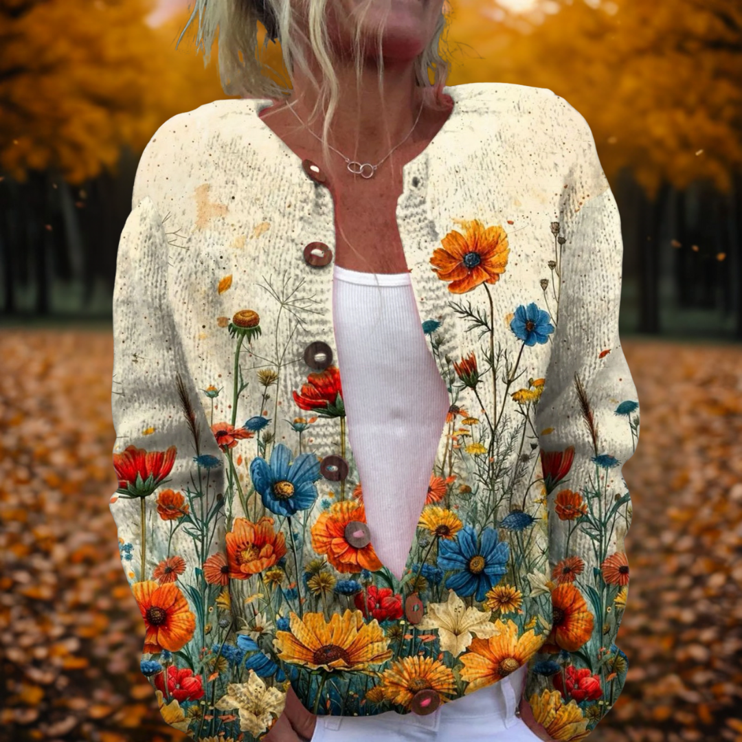 Helena | Vintage Bloemen Cardigan