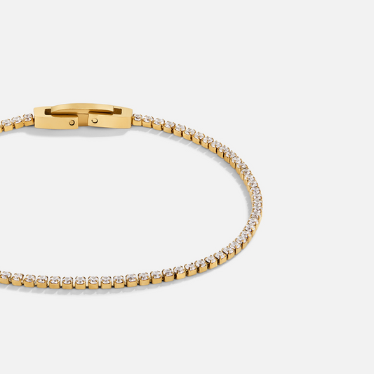 Niyah Crystal Armband | Goud