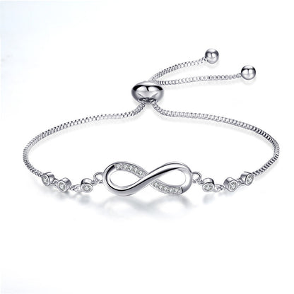 Verstelbare Infinity Armband | Zilver