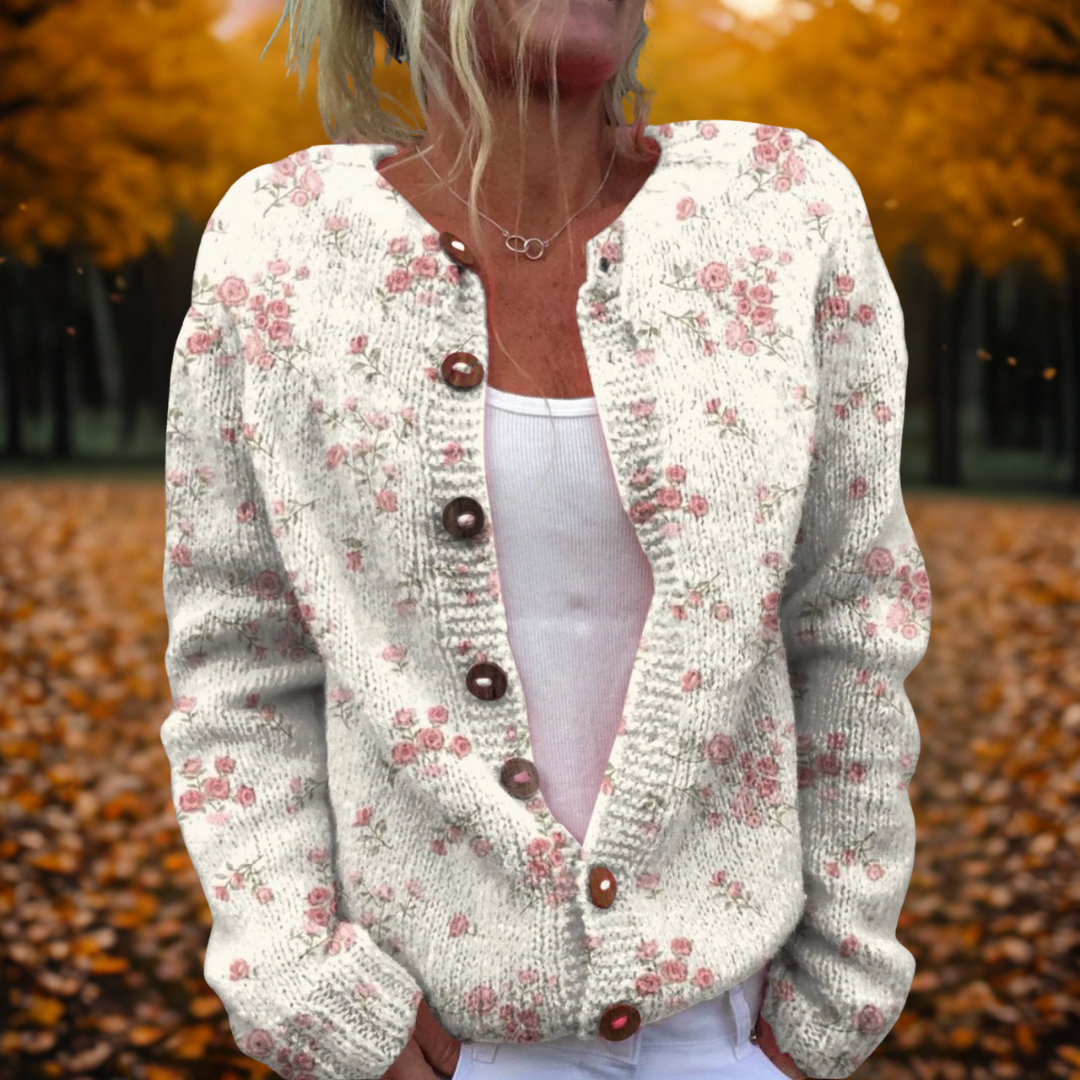 Stella | Roze Rozen Cardigan