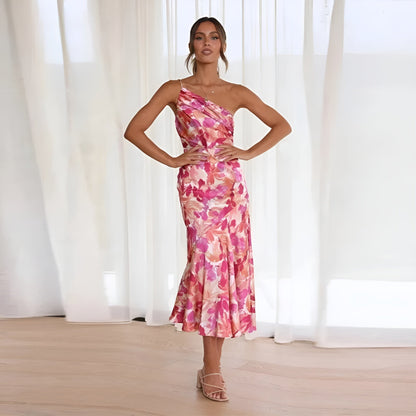 Norelia® | Elegante Maxi-jurk met Bloemenprint
