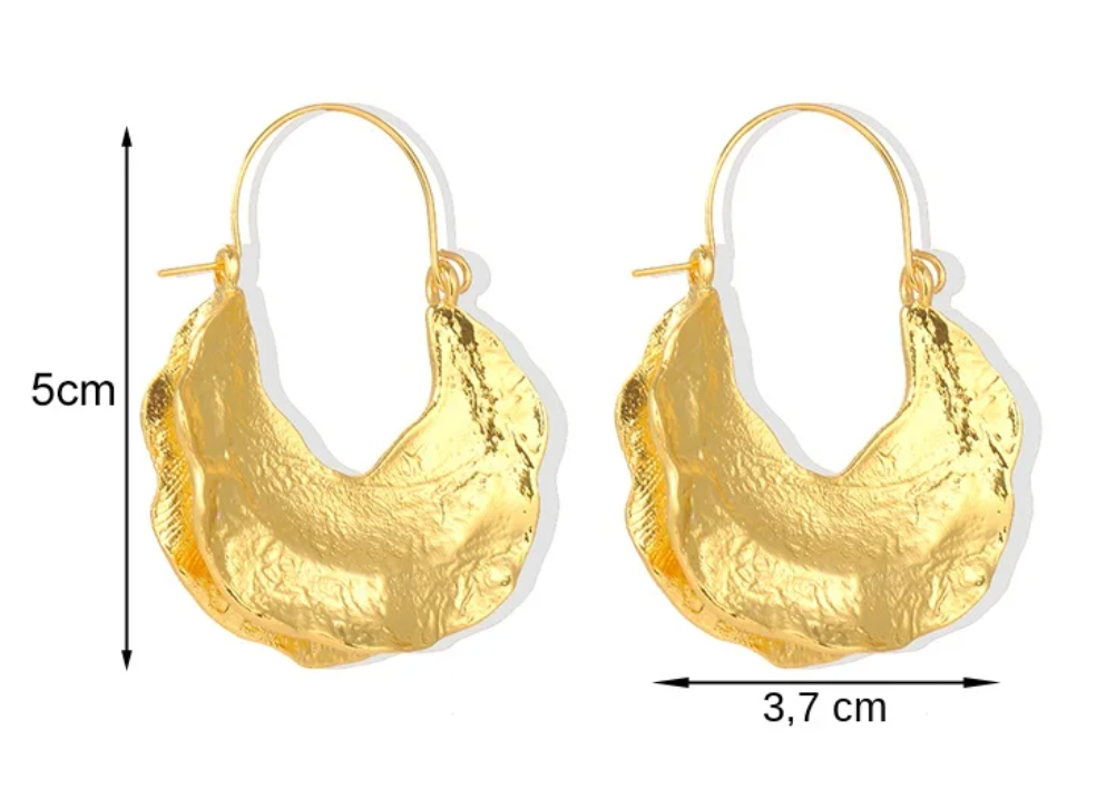 Halve Pompoen Oorbellen | Goud