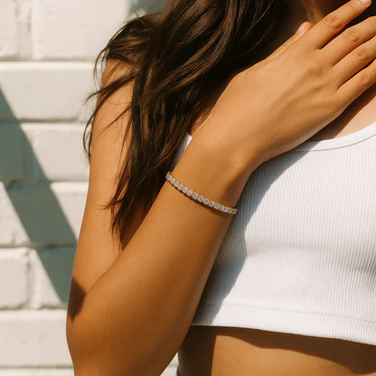 Moissanite Tennis Armband | Goud