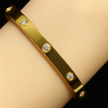 Luxe Armband met Zirkonia | Goud