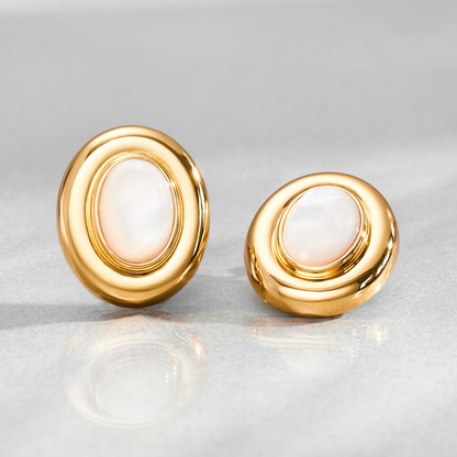 Giselle Pearl Oorbellen | Goud