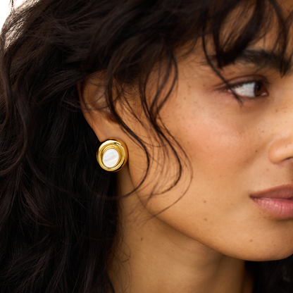 Giselle Pearl Oorbellen | Goud