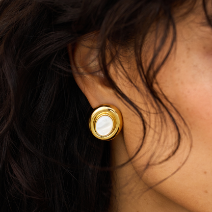 Giselle Pearl Oorbellen | Goud