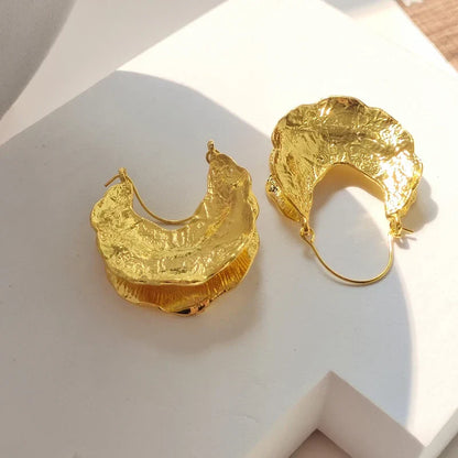 Halve Pompoen Oorbellen | Goud