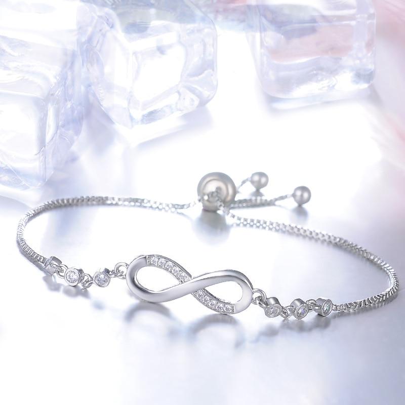Verstelbare Infinity Armband | Zilver