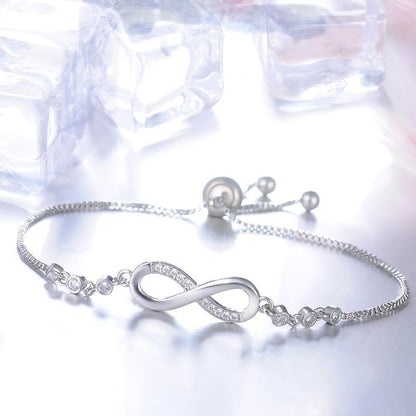 Verstelbare Infinity Armband | Zilver