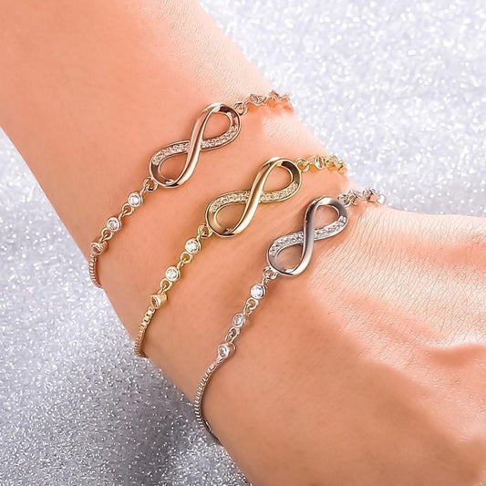Verstelbare Infinity Armband | Zilver