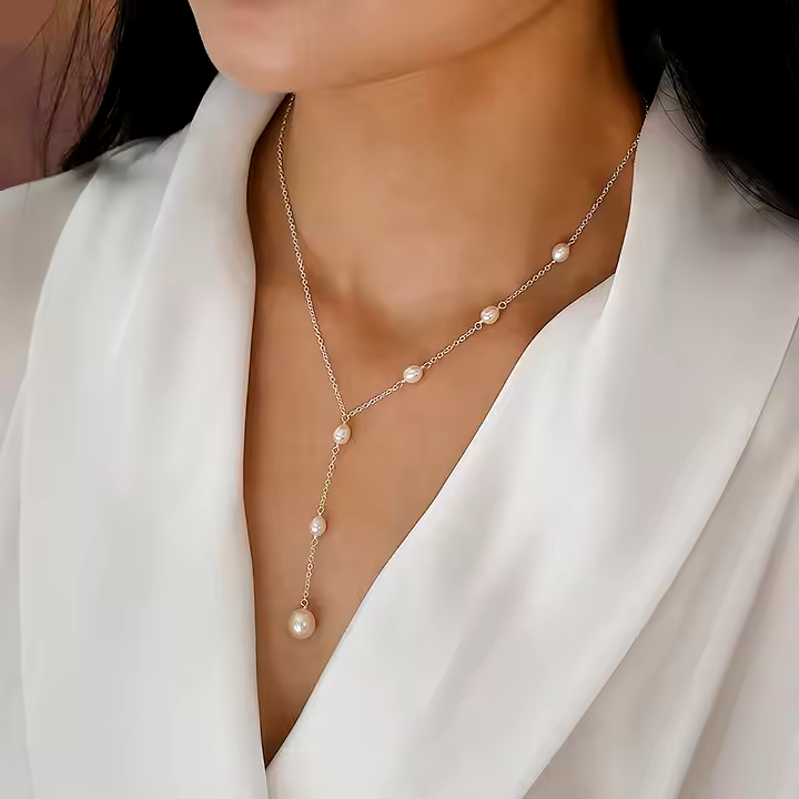Ruby – Vintage Parel Hanger Ketting