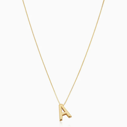 Love Letter Initiaal Ketting | Witgoud