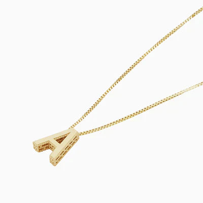Love Letter Initiaal Ketting | Witgoud