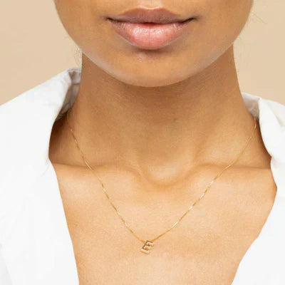 Love Letter Initiaal Ketting | Witgoud