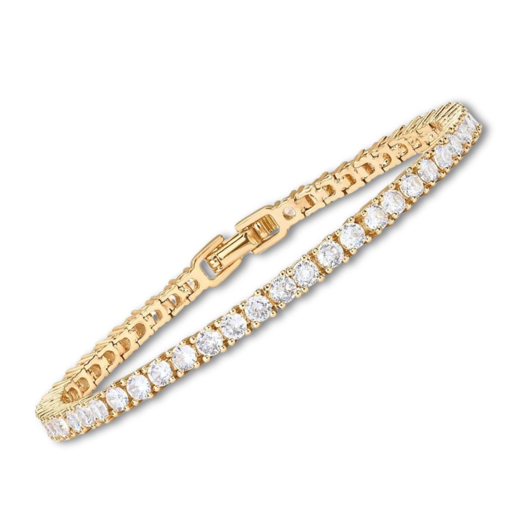 Moissanite Tennis Armband | Goud