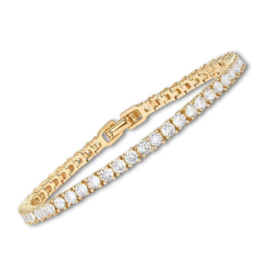 Moissanite Tennis Armband | Goud