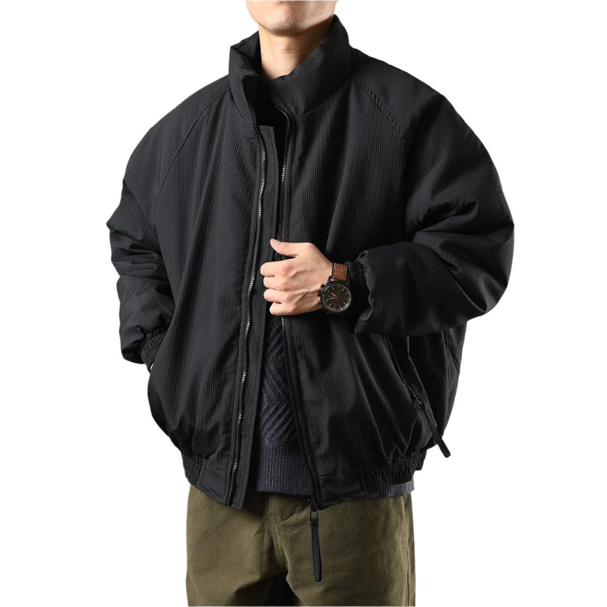 RidgeCord Jacket | Warme corduroy puffer voor heren