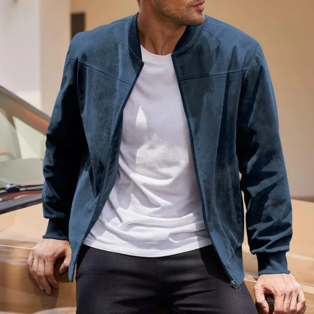 Marcello | Heren suède look bomberjack