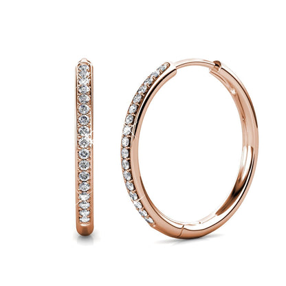 Sorel Pavé Oorbellen  | Witgoud