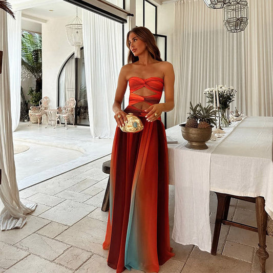 Laney | Strapless Maxi Jurk