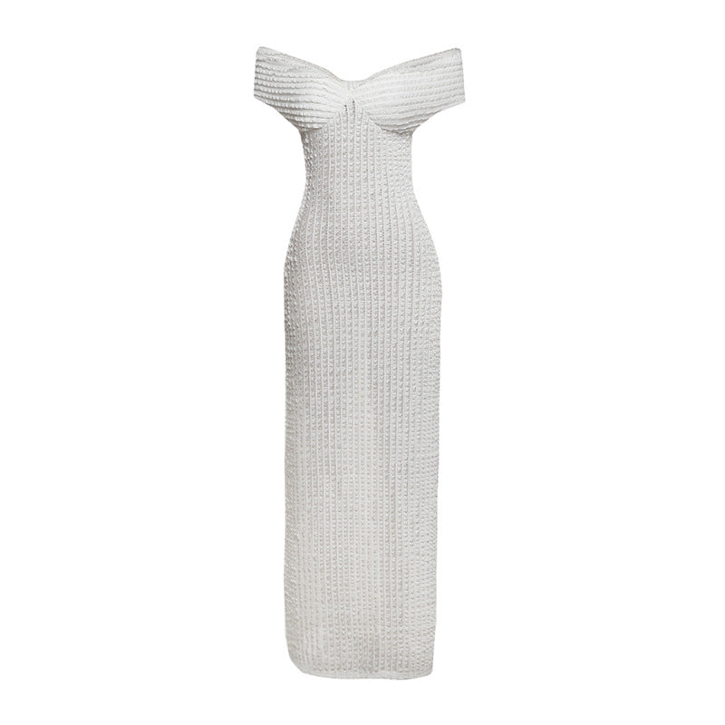 Althea | Elegante Rugloze Maxi Jurk