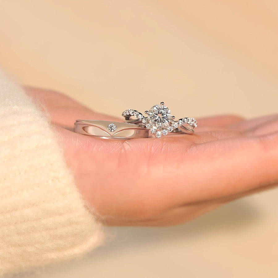 Elric Amora – Gouden Couple Ringen Set